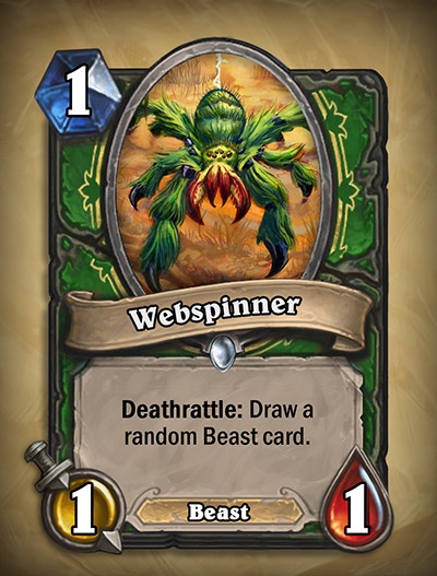 Webspinner - Hunter Card from Curse of Naxxramas