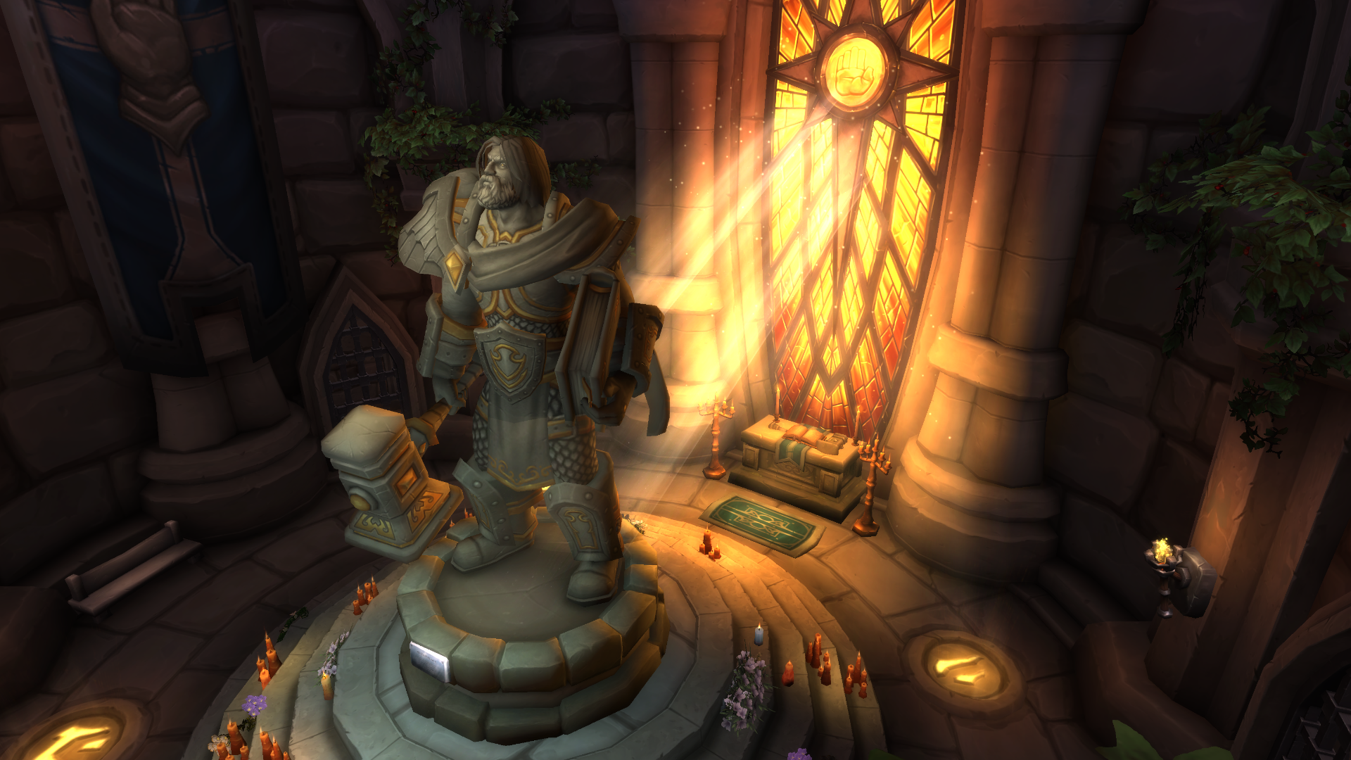 Uther's Statue Updated in Battle for Azeroth - Wowhead News