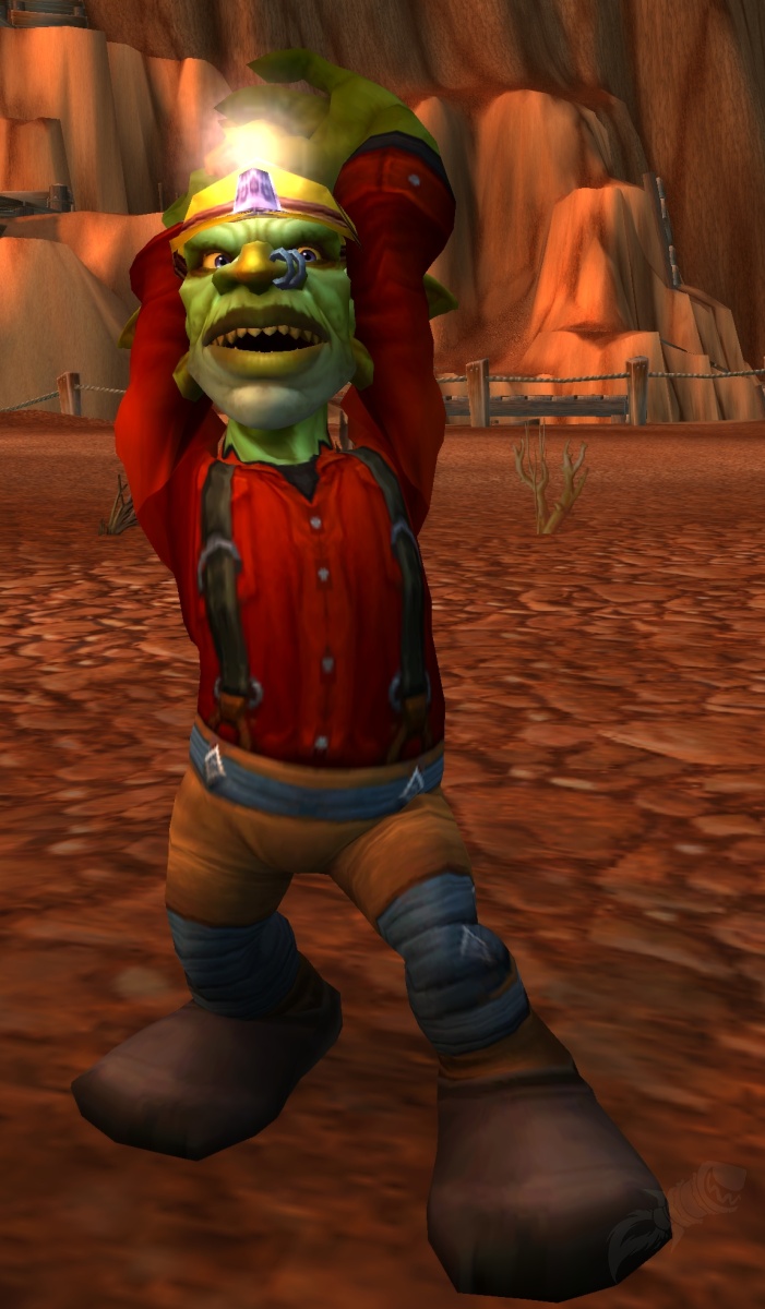 Minerador Goblin PNJ World Of Warcraft