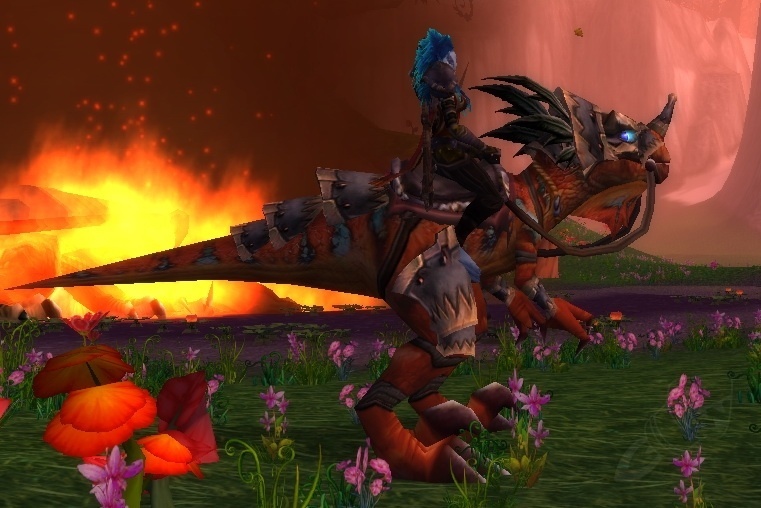 Schneller Orangefarbener Raptor Zauber World Of Warcraft