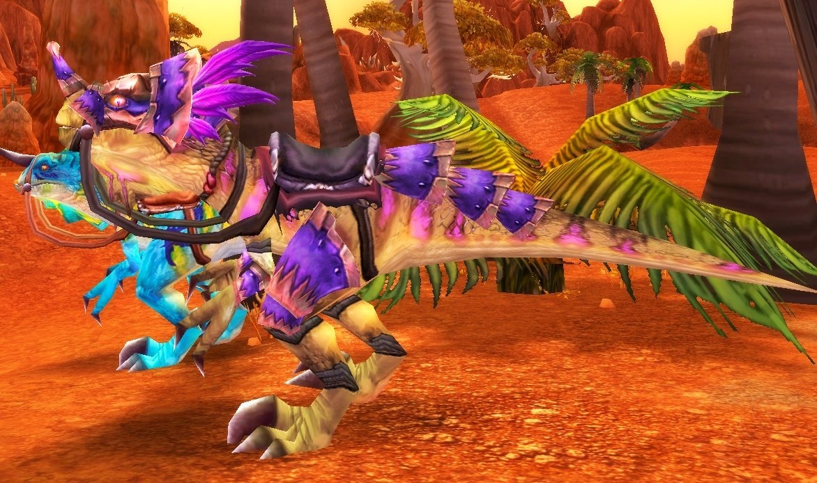 Schneller Olivfarbener Raptor NPC World Of Warcraft Classic