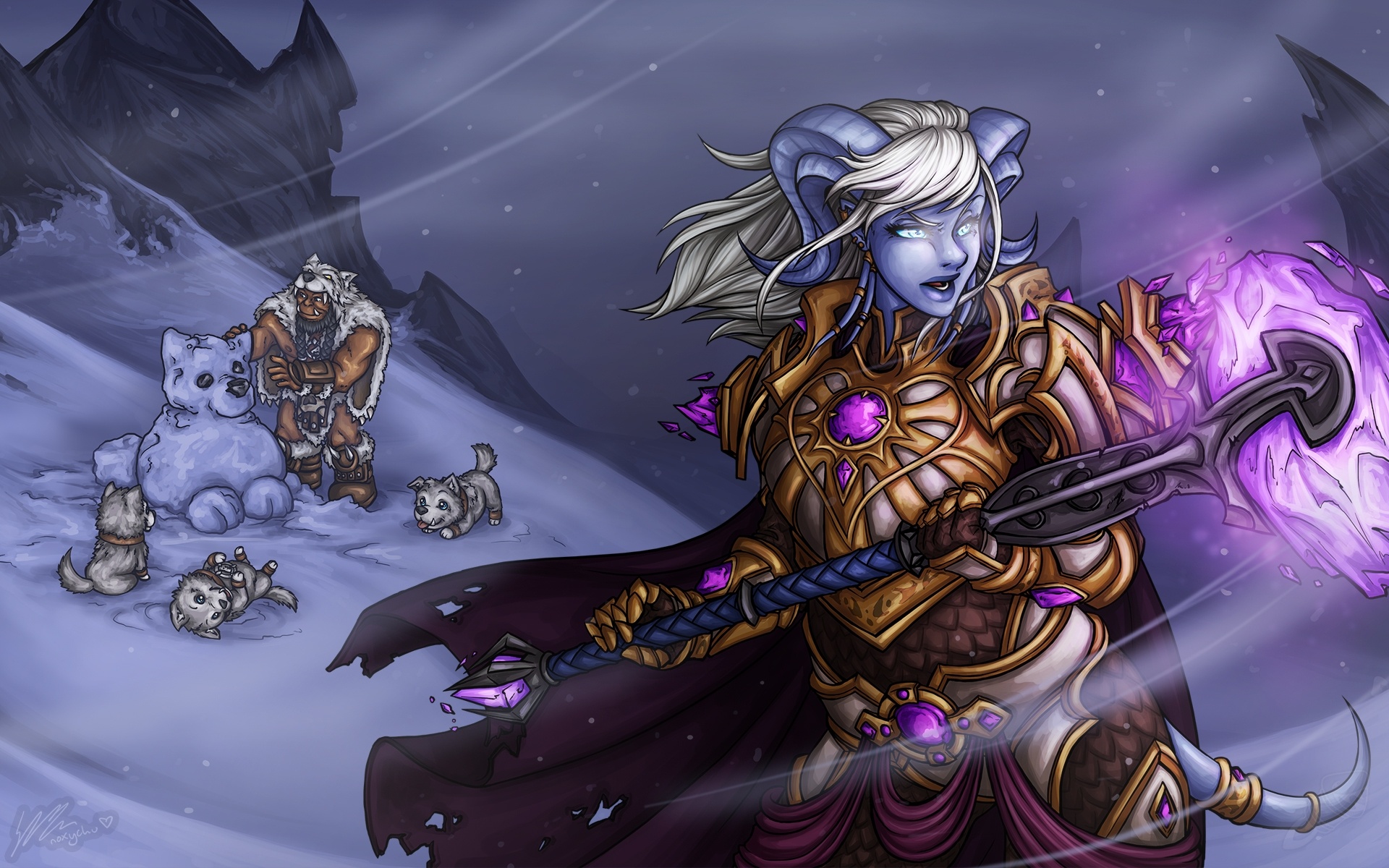 Wowhead's Winter Veil wallpaper featuring Yrel r/wow