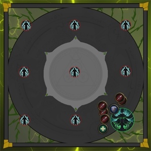 Игроки, встретившиеся с Иллиданом, получают эффект Зрение Иллидана, позволяющий им видеть Темная душа в тумане.