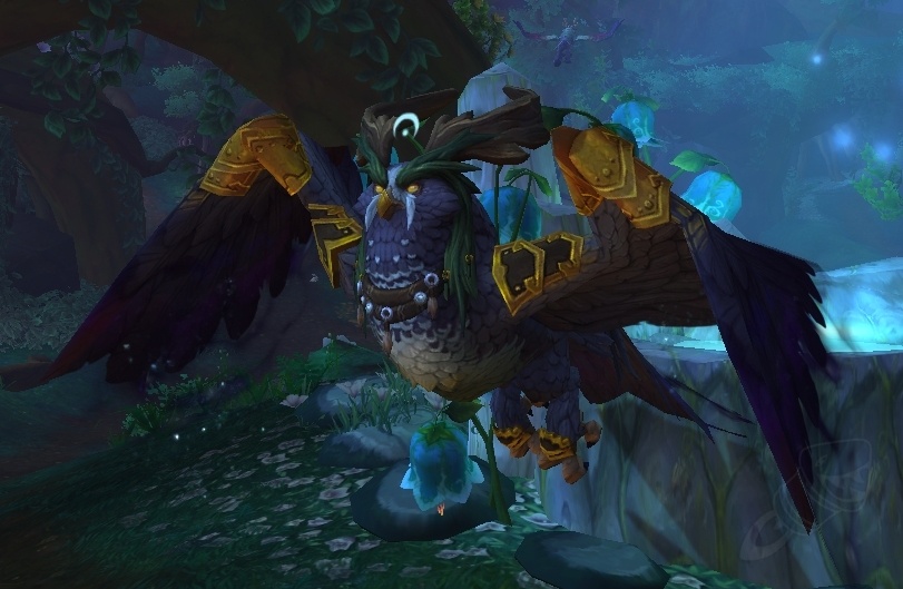 Облик лунокрылой совы верховного друида Заклинание World of Warcraft