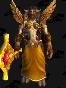 benediction priest orange golden