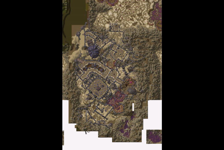 The map of Ruins of Ahn'Qiraj