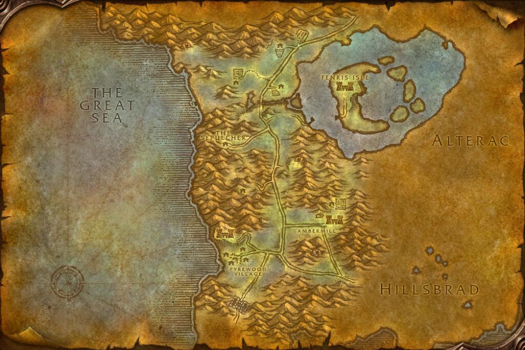 Silverpine Forest map. Reported location · Silverpine Forest at 63.5, 63.1.