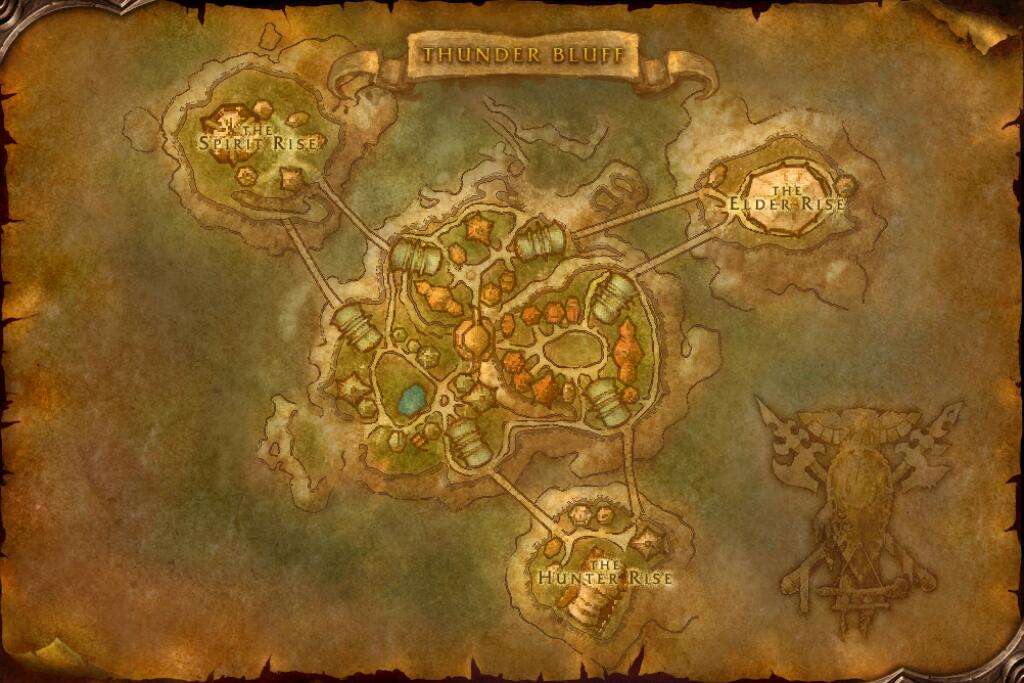 Thunder Bluff map: Brek Stonehoof at 34.6, 57.6