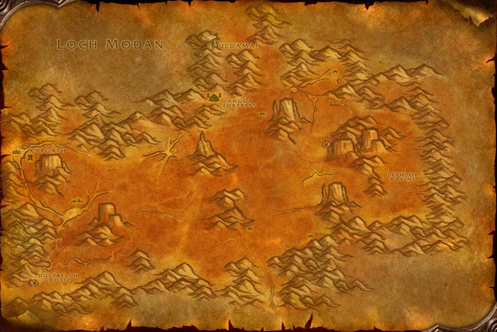 Badlands map. Reported location · Badlands at 57.0, 39.0.