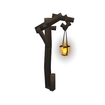 Дым от фонарного столба