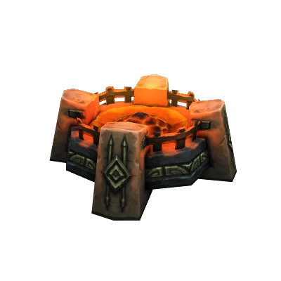 Темная железная жаровня