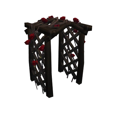 Арочная розовая шпалера