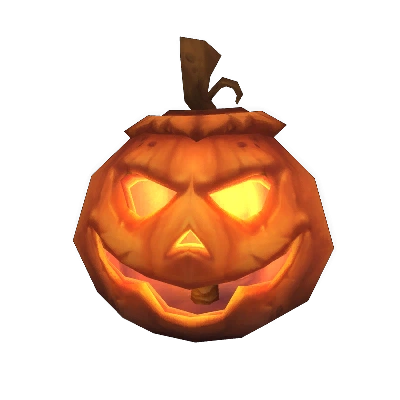 Candlelit Smiling Jack-o'-Lantern