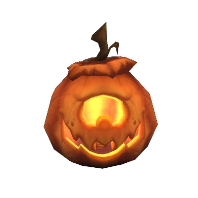 Candlelit Ogre Jack-o'-Lantern