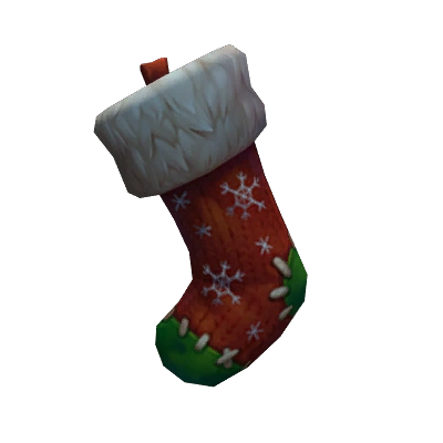 Red and Green Stitched Stocking