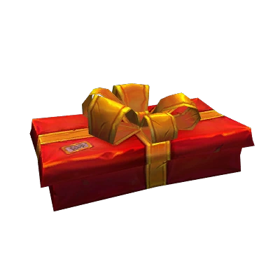 Red Present with Gold Bow