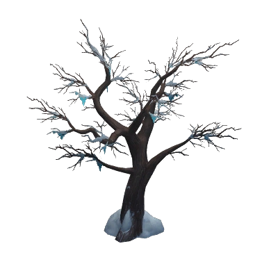 Winter's Frost Snowy Tree