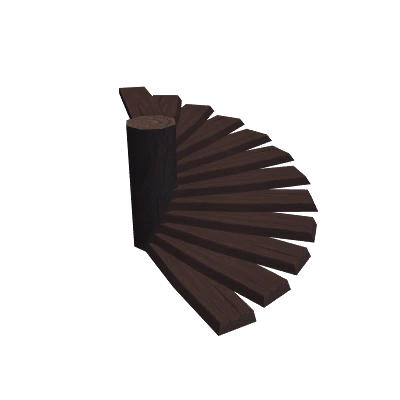 Spiraling Wooden Stairs