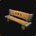 Banc de repos en bois