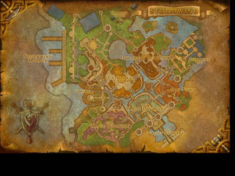 Map of Stormwind City