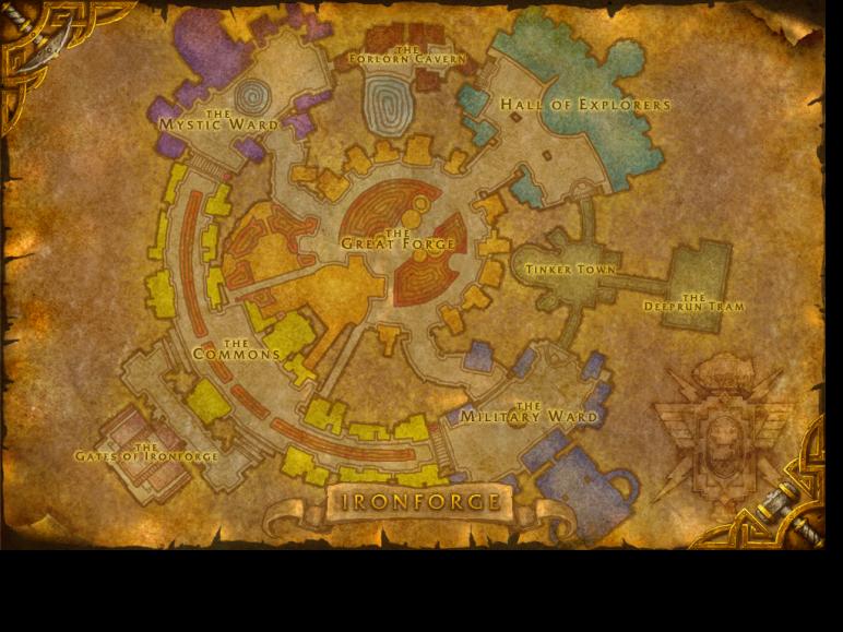 Map of Ironforge