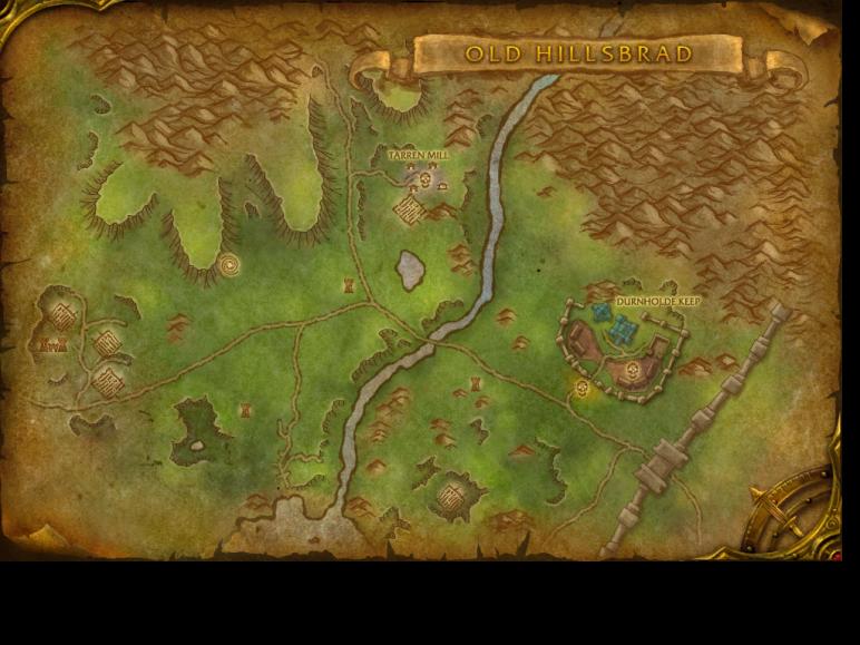 Map of Old Hillsbrad Foothills