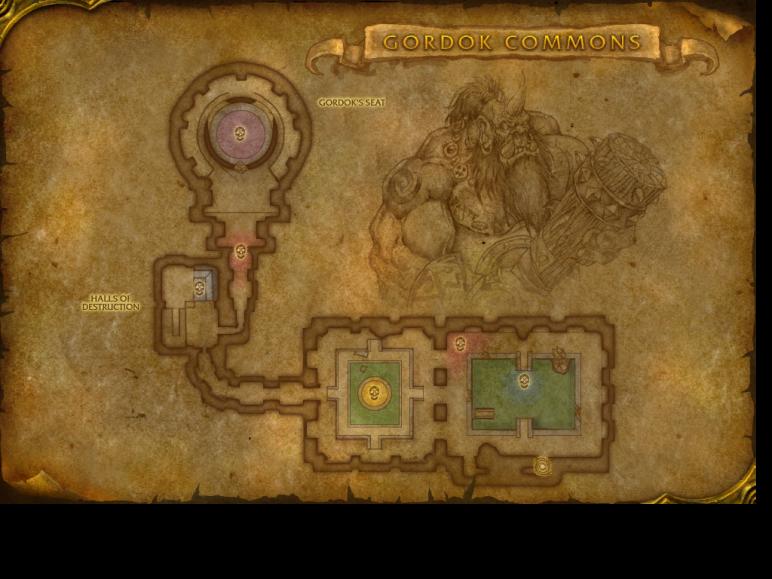 Map of Dire Maul