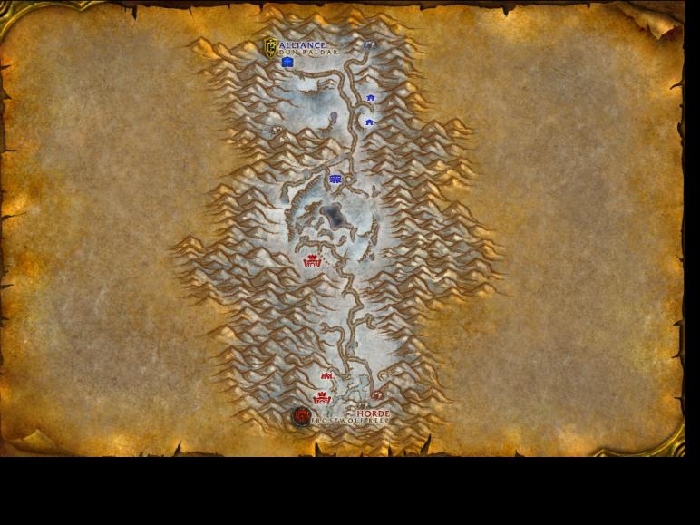 Map of Alterac Valley