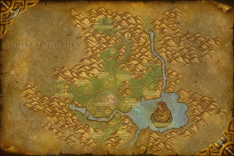 Map of Western Plaguelands