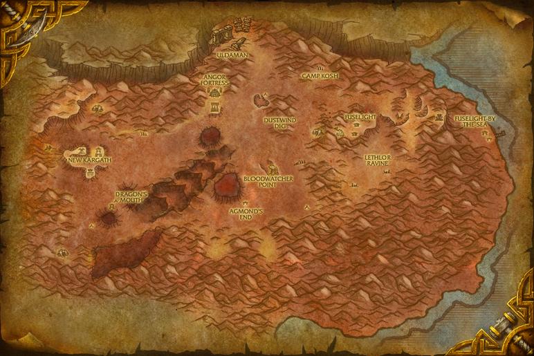 Map of Badlands