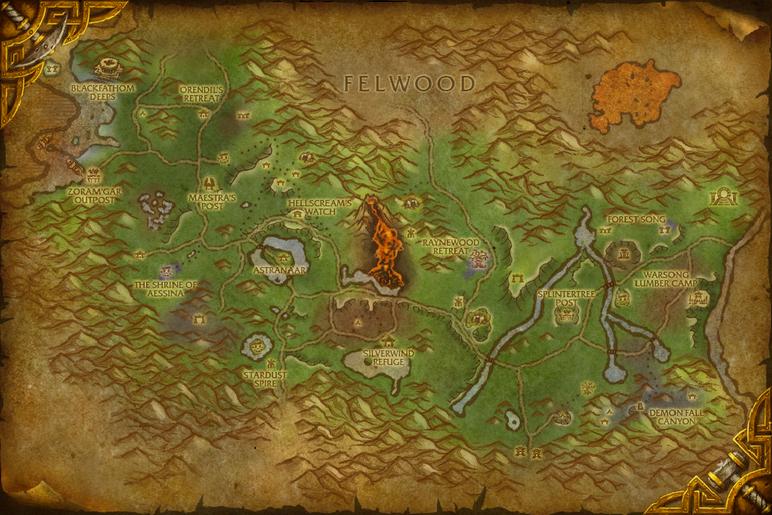 Map of Ashenvale