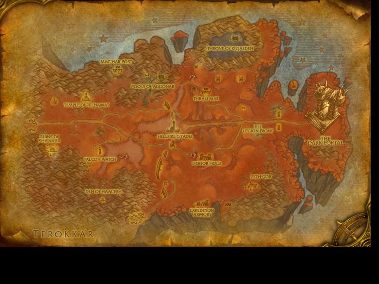 Map of Hellfire Peninsula