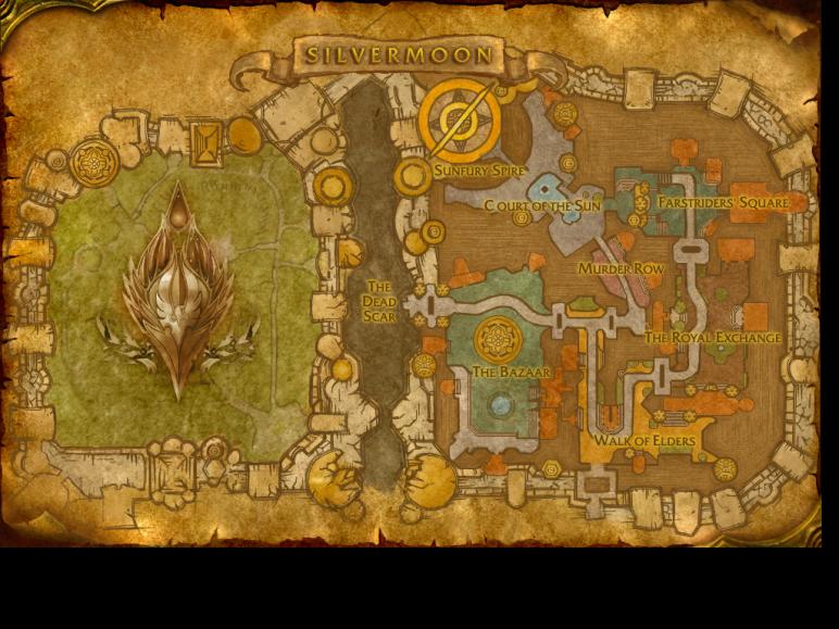 Map of Silvermoon City