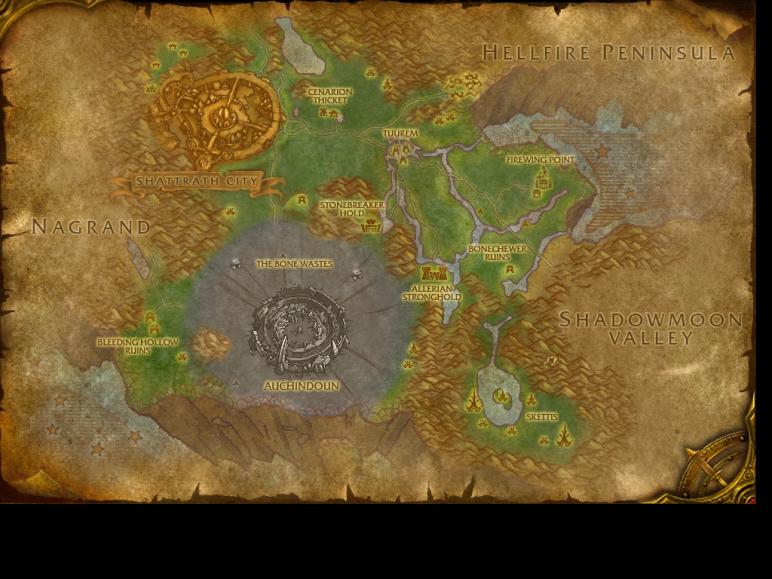 Map of Terokkar Forest