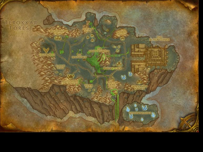 Map of Shadowmoon Valley