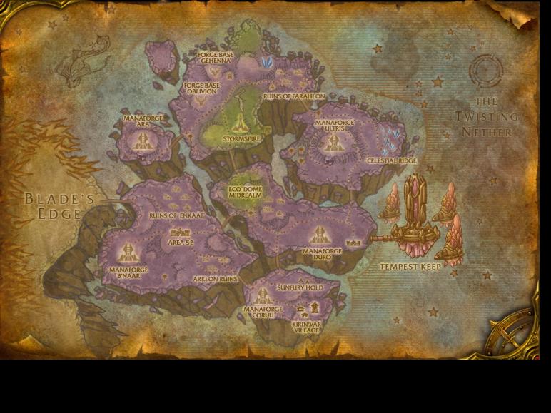 Map of Netherstorm