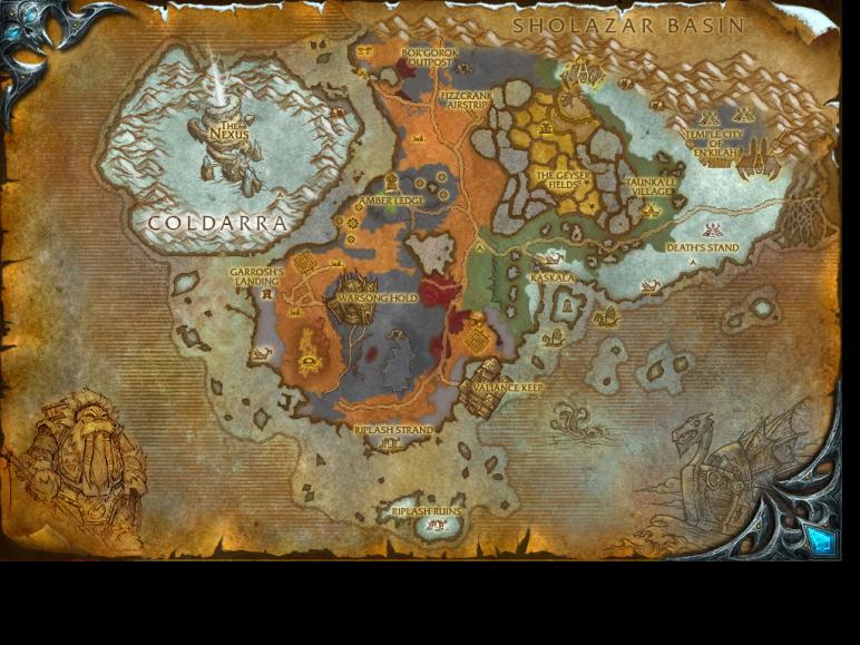 Map of Borean Tundra