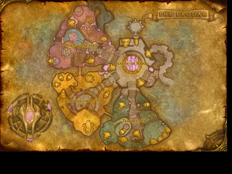 Map of The Exodar