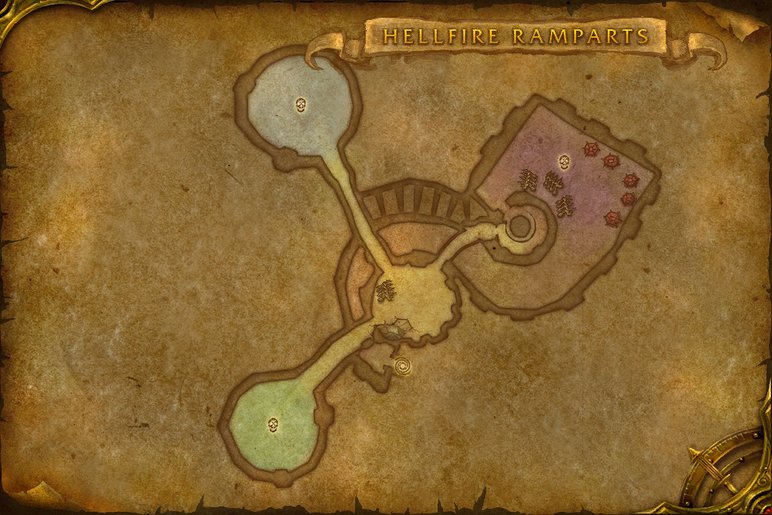 Map of Hellfire Ramparts