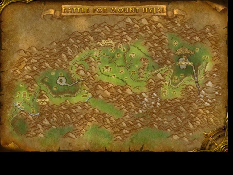 Map of Hyjal Summit