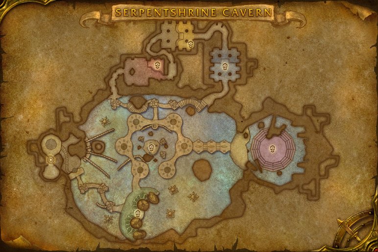 Map of Serpentshrine Cavern