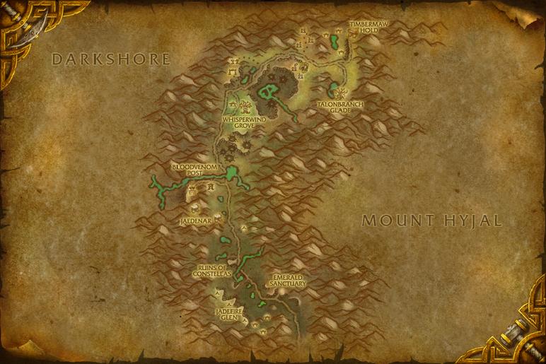 Map of Felwood