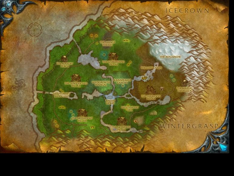 Map of Sholazar Basin