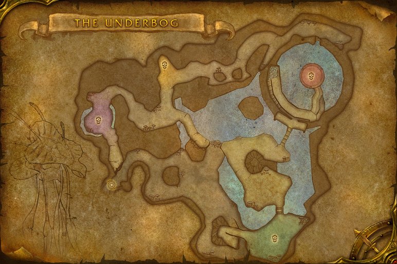 Map of The Underbog