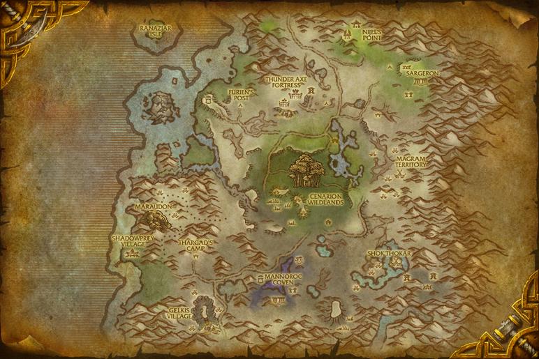 Map of Desolace