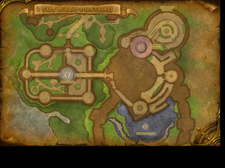 Map of Sunwell Plateau