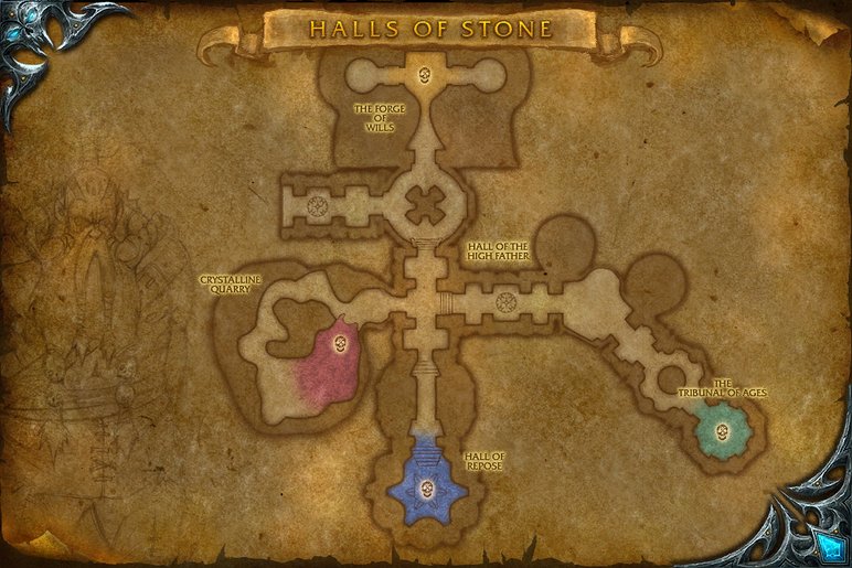 Map of Halls of Stone