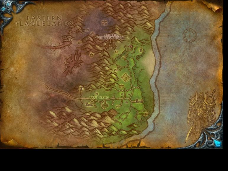 Map of Plaguelands: The Scarlet Enclave