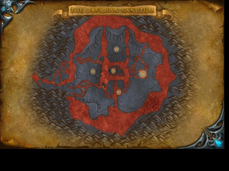 Map of The Obsidian Sanctum
