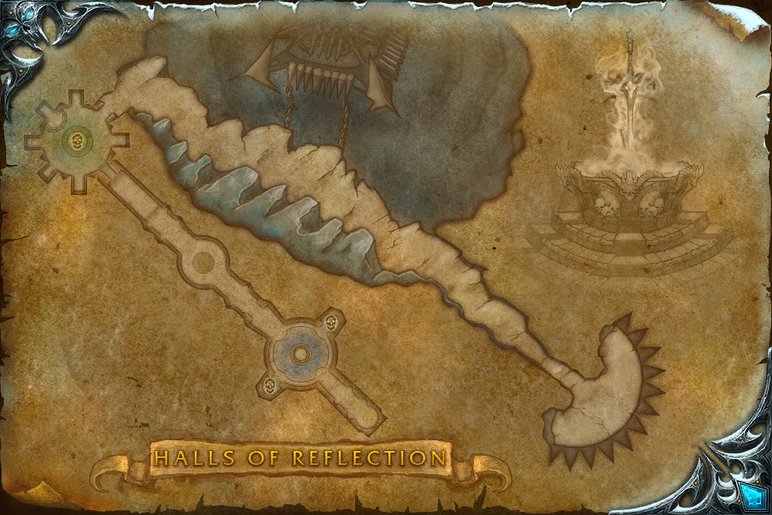 Map of Halls of Reflection